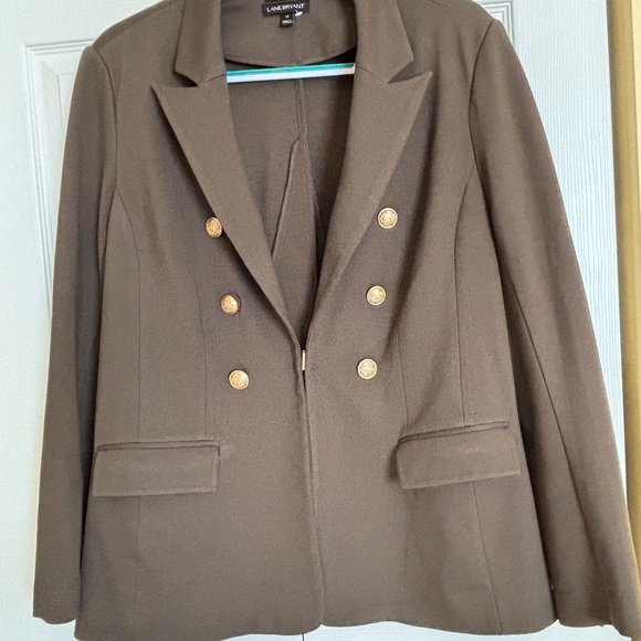Lane Bryant Jackets & Blazers - Lane Bryant Women's Double-Breasted Blazer in Brown
